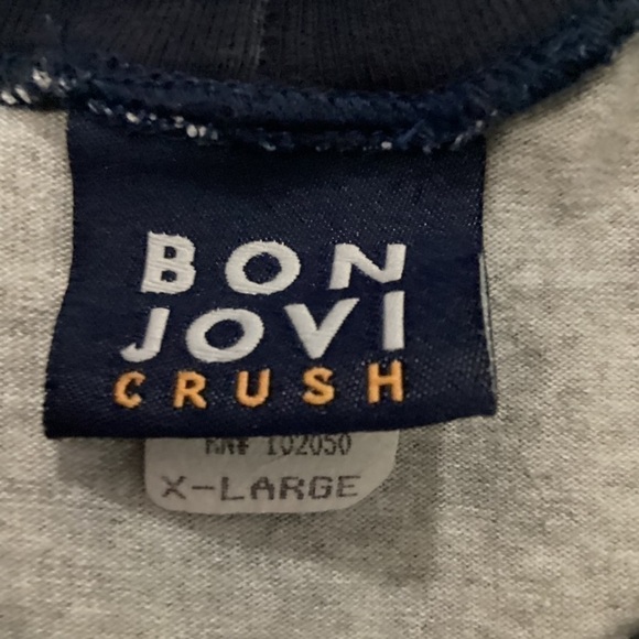 Vintage Jon Bon Jovi 2000 Crush Concert Tour 3/4 Sleeve XL Shirt - Picture 6 of 9